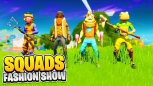 'I hosted a SQUADS Fashion Show in Fortnite... (CRAZY EMOTES)'