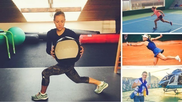 'Angelique Kerber Workout Motivation  And Hard Practise'