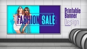 'Billboard Vectors Banner | Printable banner design in Adobe Photoshop cc'