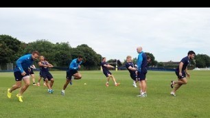 'FEATURE -- England Sevens sprint training'