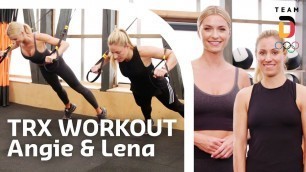 'TRX Workout mit Angelique Kerber und Lena Gercke | Trainingshelden'