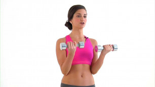 'Biceps Curl - Sleek Sexy Arms Workout Video - Women\'s Health'