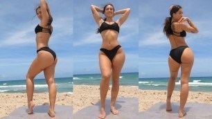 'BIG Butt & Thick Thighs Bikini Beach Workout!'