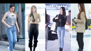 'airport style fashion of yeji #yeji#kpop#shorts#itzy'