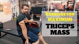 'One Exercise that puts Max Muscle on triceps'