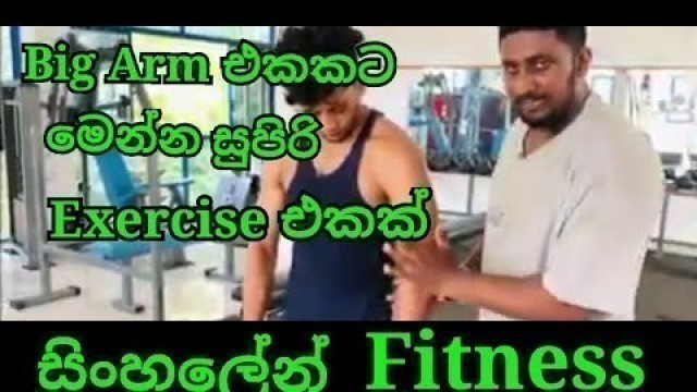 'How to do Dumbbell hummer curl/arm exercise/gym workout/ sinhalen fitness episode 18'