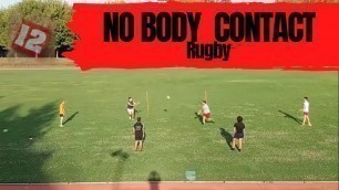 'RUGBY DRILLS : no body contact - 4 drills warm up skills'