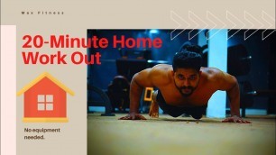 'Chest home workout // max fitness'