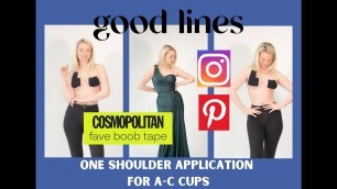 'HOW TO TAPE YOUR BOOBS FOR ONE SHOULDER A-C CUPS'
