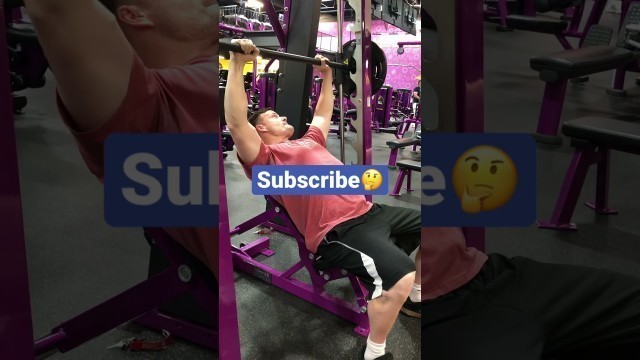 'Incline Smith Bench Press At #PlanetFitness'
