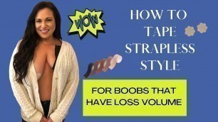 'Boob Tape “How To” for low volume/saggy boobs!! WOW ⭐️'