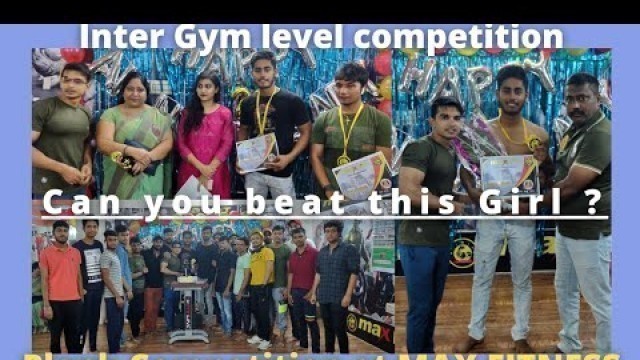 'Plank Challange competition at Max Fitness |  Girls vs boys | Can you beat this girl?'