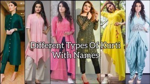 '39 types of kurti with names//new kurti design 2021//kurti design for jeans/leggings/pant/salwar//'