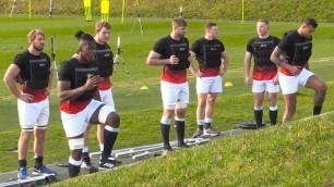'England Rugby Team Training Ahead Of Six Nations Opener'