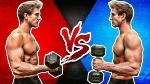 'Dumbbell Bicep Curl VS.  Hammer Curl (WHICH BUILDS BIGGER BICEPS?)'