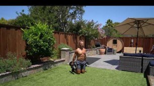 'Tall Kneeling Dual Dumbbell Hammer Curls'