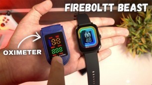 'Fire Boltt Beast SPO2 Accuracy Test | Full Review After 3 days | Best smartwatch under 5000'