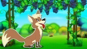 'The Fox & Sour Grapes Animated Hindi Moral Stories for Kids - लोमड़ी और खट्टे अंगूर हिन्दी कहानी'