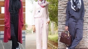 'Casual Hijab Fashion -  Jumpsuit Lookbook -  the best choice for this Summer 2'