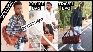 '4 STYLISH Bag\'s Every MAN Should Have | Men\'s Fashion Malayalam'