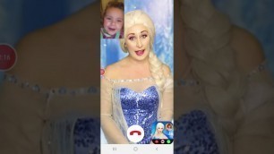 'Elsa Phone Call for Kids to Eat Breakfast'