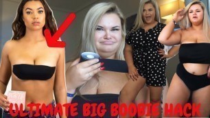 'BEST BOOB HACK EVER FOR LARGE BOOBS | STYLING BIG BOOBIES THIS SUMMER | Push Up Tape AD'