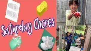 'Saturday Chores|| Teaching our kids #87'