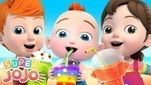 'Dinosaur Shaped Juice | Wonderful Fruit Juice Van + More Nursery Rhymes & Kids Songs - Super JoJo'