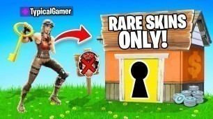 'I Went UNDERCOVER in a RARE SKIN ONLY Tournament! (Fortnite)'