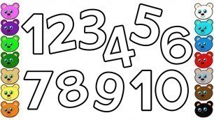 'Numbers 1 to 10 for Kids - Coloring Pages for Toddlers'