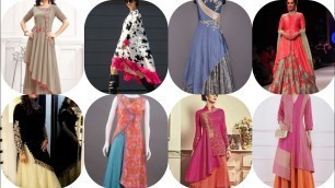 'Latest up down kurti design mix ideas & new fashion designer frock & shirt //for girls/most fabulous'