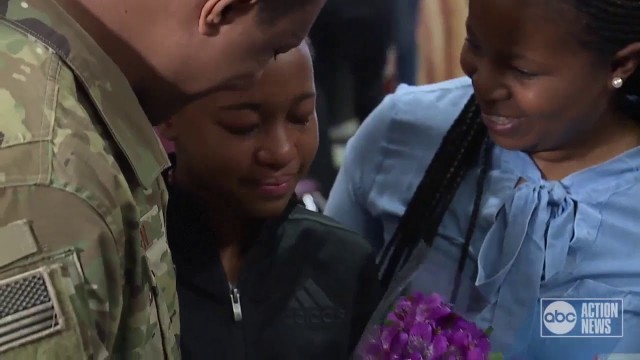 'Welcome home! Local military dad returns home, surprises kids at their school'