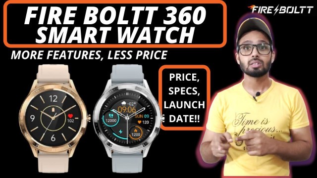 '\"Fire Boltt ⚡ 360\" Best Budget Smart Watch With Built-In-Games 