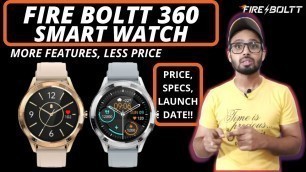 '\"Fire Boltt ⚡ 360\" Best Budget Smart Watch With Built-In-Games 