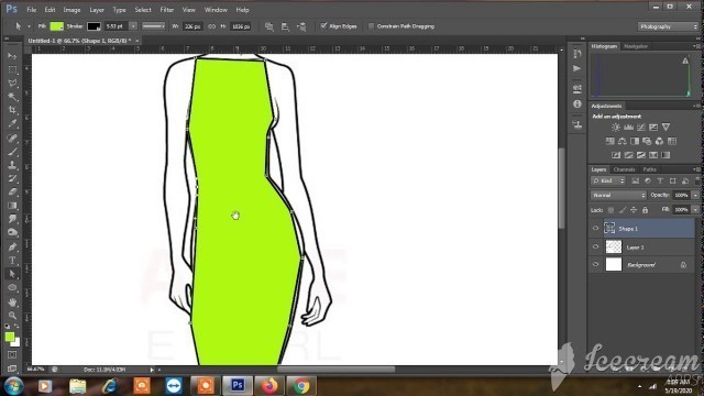 'HOW TO DESIGN A DRESS IN PHOTOSHOP'