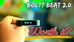 'Boltt Beat 2.0 HR Fitness Smartband | Unboxing & hands-on ✔'