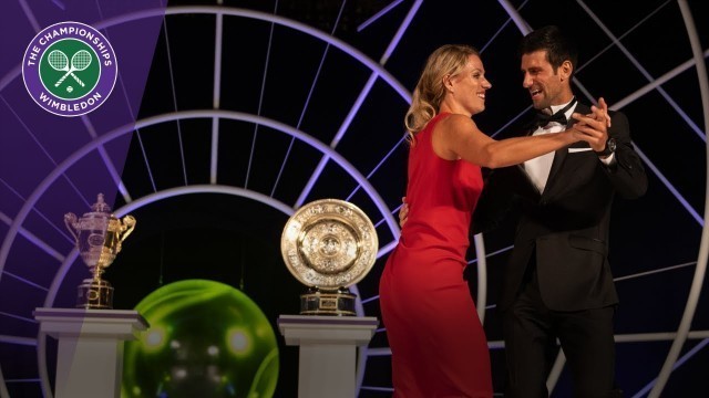 'Novak Djokovic and Angelique Kerber dance at Champions\' Dinner'
