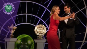 'Novak Djokovic and Angelique Kerber dance at Champions\' Dinner'