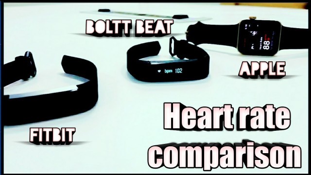'Boltt heart rate sensor comparison with apple &  fitbit⌚'