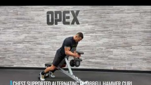 'Chest Supported Alternating Dumbbell Hammer Curl'