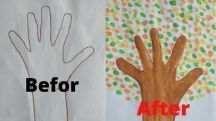 'easy and Funny tree painting for kids