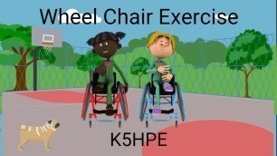 'Wheel Chair Exercise, Adapted PE, Physical Education, DPA, Brain Breaks, Kids Fitness'
