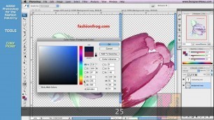 'Photoshop Tutorial for Fashion Design (12/24) Foreground and Background Colors, Eyedropper Tool'