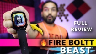 'Unboxing FIRE BOLTT BEAST Smartwatch & Full Review (Hindi) Best Smartwatch Under ₹3999'