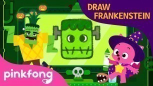 'Ghost on the Coast & Draw Frankenstein | Halloween Songs | How to Draw | Pinkfong Songs for Children'