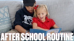 'DAILY AFTER SCHOOL ROUTINE WITH 4 KIDS IN ELEMENTARY SCHOOL | HOMEWORK, CHORES, AND READING ROUTINE'