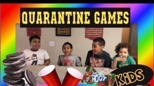 'Fun Quarantine Games for kids | Party Games | Bored in the house'