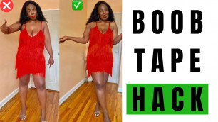 'HOW TO: Use Boob Tape For Styling Adjustments'