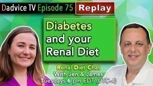 'Diabetes And Kidney Disease: Renal Diet Tips to manage blood sugar and eat kidney friendly'