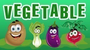 'Vegetable Names with Pictures | Different Types Of Vegetables | Kids Learning'